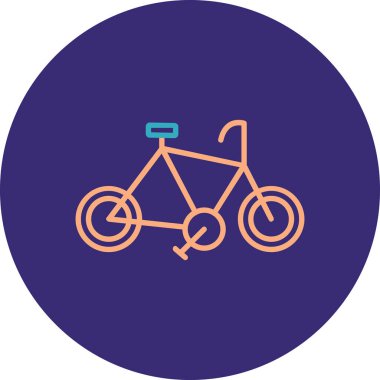 bisiklet ikonu vektör illüstrasyonu