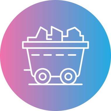 Bir alışveriş arabası simgesinin vektör çizimi