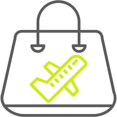 Seyahat simgesinin vektör illüstrasyonu