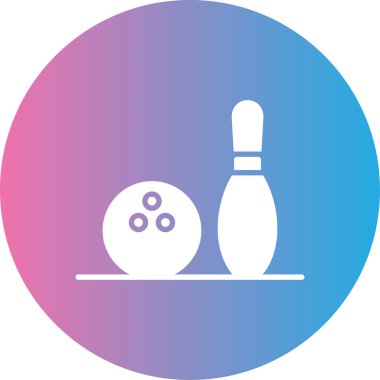 Web ve ticari ağ için vektör bovling simgesi