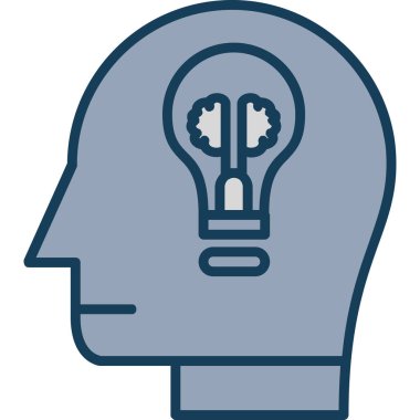 beyin yaratıcı yaratıcılık simgesi