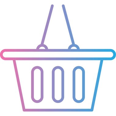 Sepet Simgesi vektör illüstrasyonu