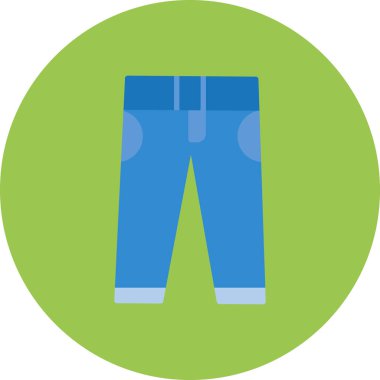 pantolon simgesi vektör illüstrasyonu