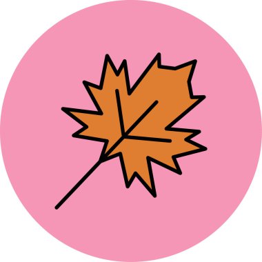 Yaprak ikonu vektör illüstrasyonu