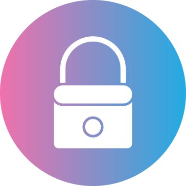 Kilit. Web simgesi basit illüstrasyon