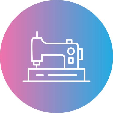 Dikiş makinesi simgesi vektör çizimi