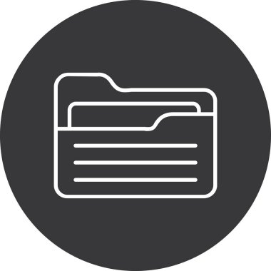 soyut arkaplanda dizin simgesi izole edildi