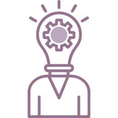 Fikir simgesi vektör illüstrasyonu