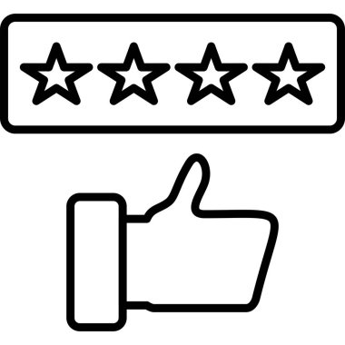 Geribildirim gözden geçirme vektörü illüstrasyonu