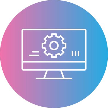 seo modern simgesinin vektör illüstrasyonu