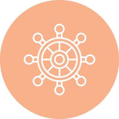 Direksiyon simidinin vektör simgesi