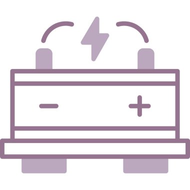 güç pil simgesi vektör çizim