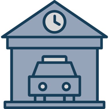 Saat. Web simgesi basit illüstrasyon