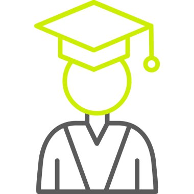 mezuniyet simgesi, vektör illüstrasyon tasarımı