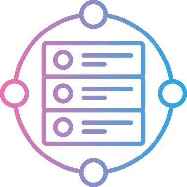 Web tasarım vektör çizgisi simgesi