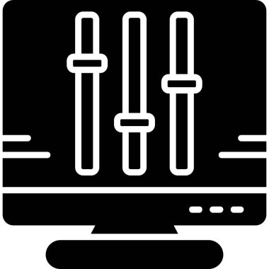 bilgisayar simgesi vektör illüstrasyonu