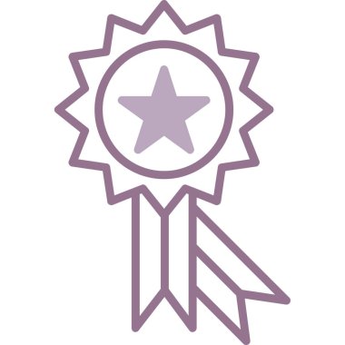 Madalya. Web simgesi basit illüstrasyon