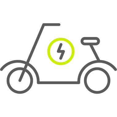 bisiklet vektör çizgisi simgesi