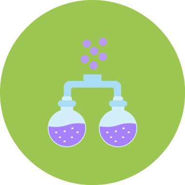 Kimyasal deney vektörü çizimi