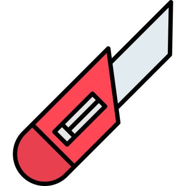 Bıçak simgesi, vektör illüstrasyonu