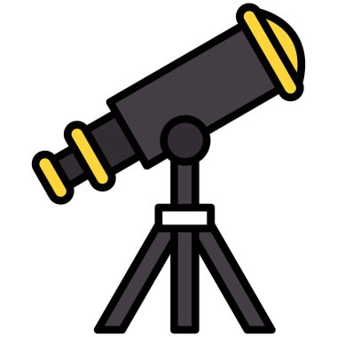 Teleskop. Web simgesi basit tasarım