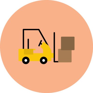 Bir araba simgesinin vektör illüstrasyonu