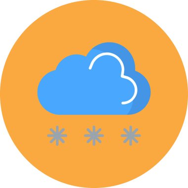 Bulut. Web simgesi basit illüstrasyon