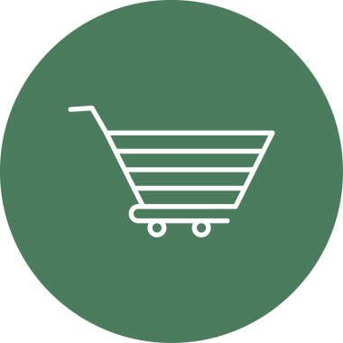 Sepet ikonu vektör illüstrasyonu