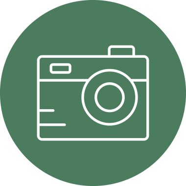 kamera simgesi vektör illüstrasyonu