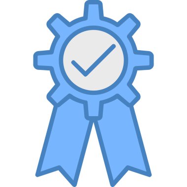 Rozet simge vektör çizim