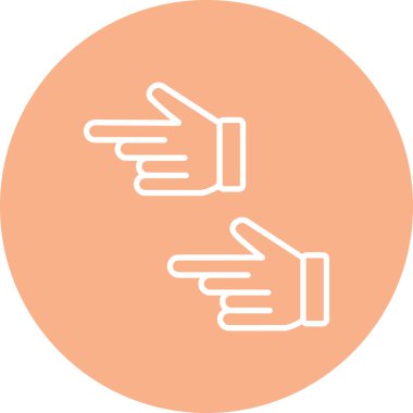 Eller simgesi. vektör illüstrasyonu