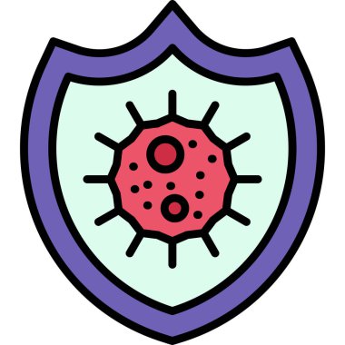 Kalkan. Web simgesi basit tasarım