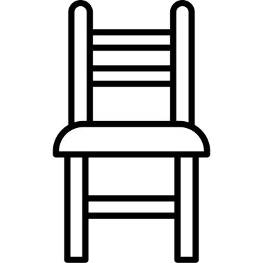 Sandalye simge, anahat stili