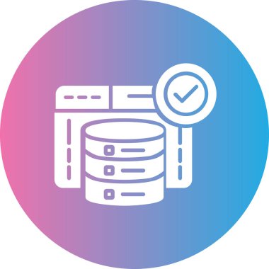 veritabanı. Web simgesi basit illüstrasyon