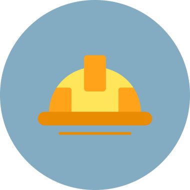 Miğfer. Web simgesi basit illüstrasyon