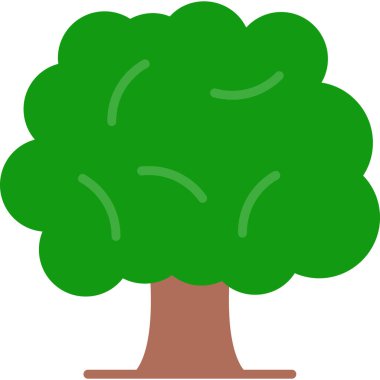 ağaç simgesi vektör illüstrasyonu