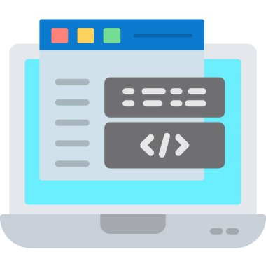 Web tasarım ikonu vektör illüstrasyonu