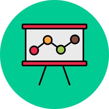 grafik çizelgesi vektör simgesi