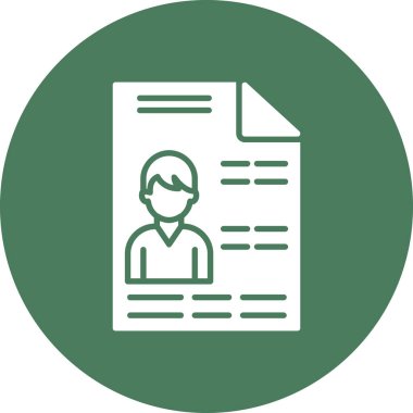 Belgesi olan bir adamın vektör illüstrasyonu