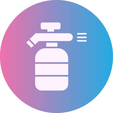 Gaz tankı simgesinin vektör illüstrasyonu