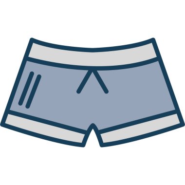 Pantolon. Web simgesi basit illüstrasyon