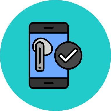 akıllı telefon simgesi vektör illüstrasyonu