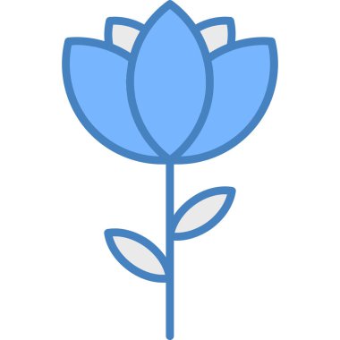 Çiçek süsleme simgesi - özet biçimi