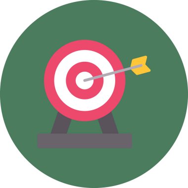 hedef düz vektör simgesi