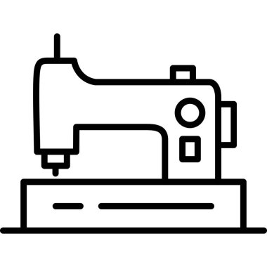 Dikiş makinesi simgesi, taslak biçimi