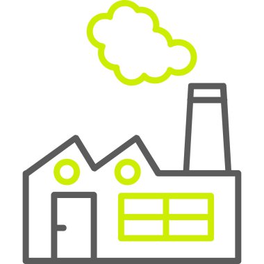 Fabrika. Web simgesi basit tasarım