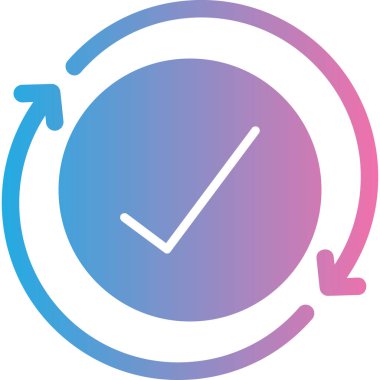 Saat simgesi vektör illüstrasyonu