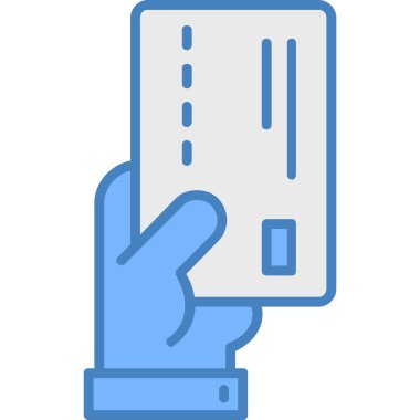 Kart el simgesi ana hat biçiminde