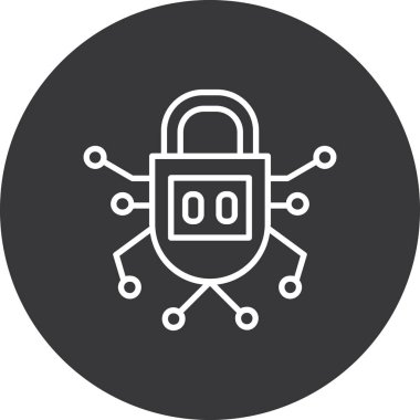 Kilit simgesi, vektör çizimi. tasarım kavramı