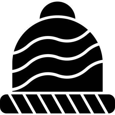 Tek bir siyah simgenin vektör illüstrasyonu